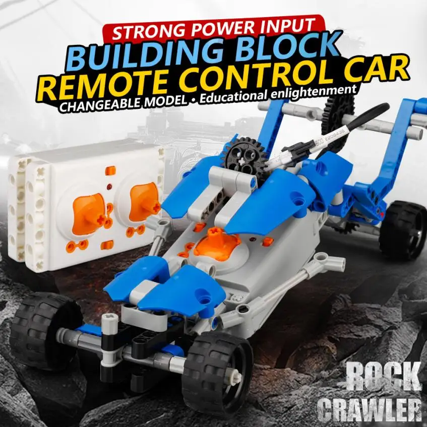 190 шт. DIY блоки Набор R/C 10 в 1 гоночные автомобили Строительные кирпичи