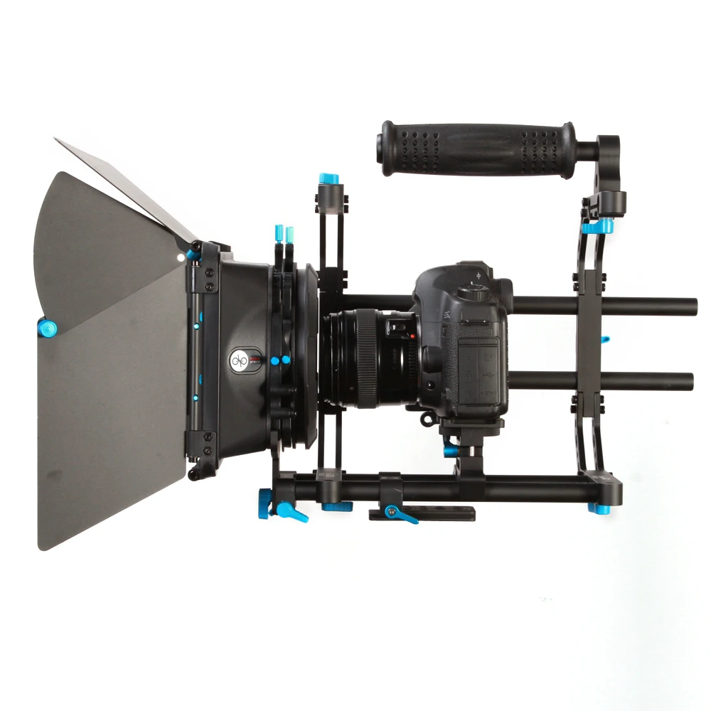 Fotga DP серия Standard Rig Set Matte Box + верхняя ручка с C-кронштейном 15 мм рельсовая штанга