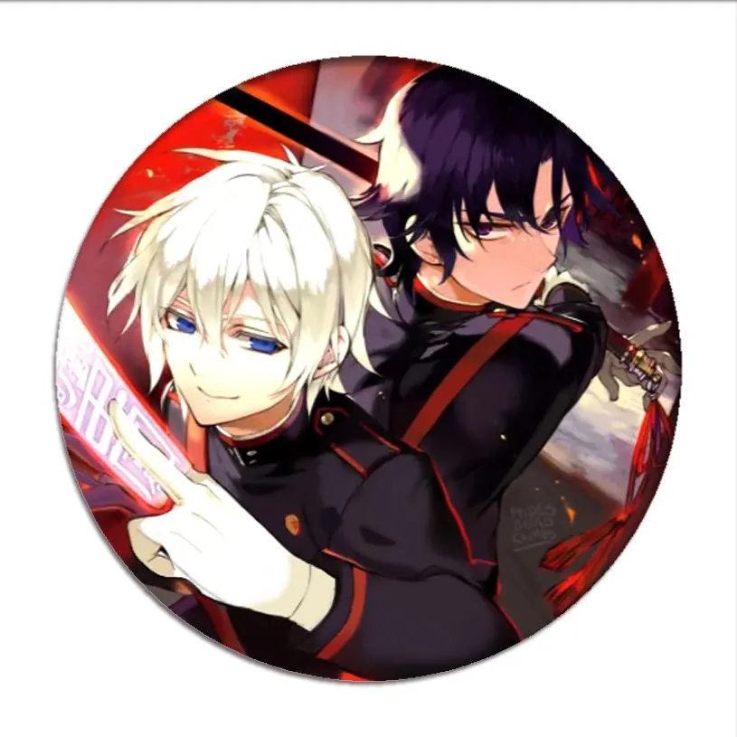 Seraph of the end Cosplay Badges Krul Tepes Brooch Pins Yuichiro Hyakuya Icon Collection Breastpin for Backpacks Clothes Decor