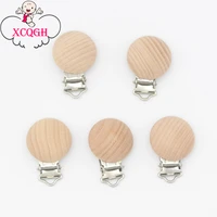 xcqgh 10pcs natural beech wood pacifier clips soother clasp clip dummy holder clips