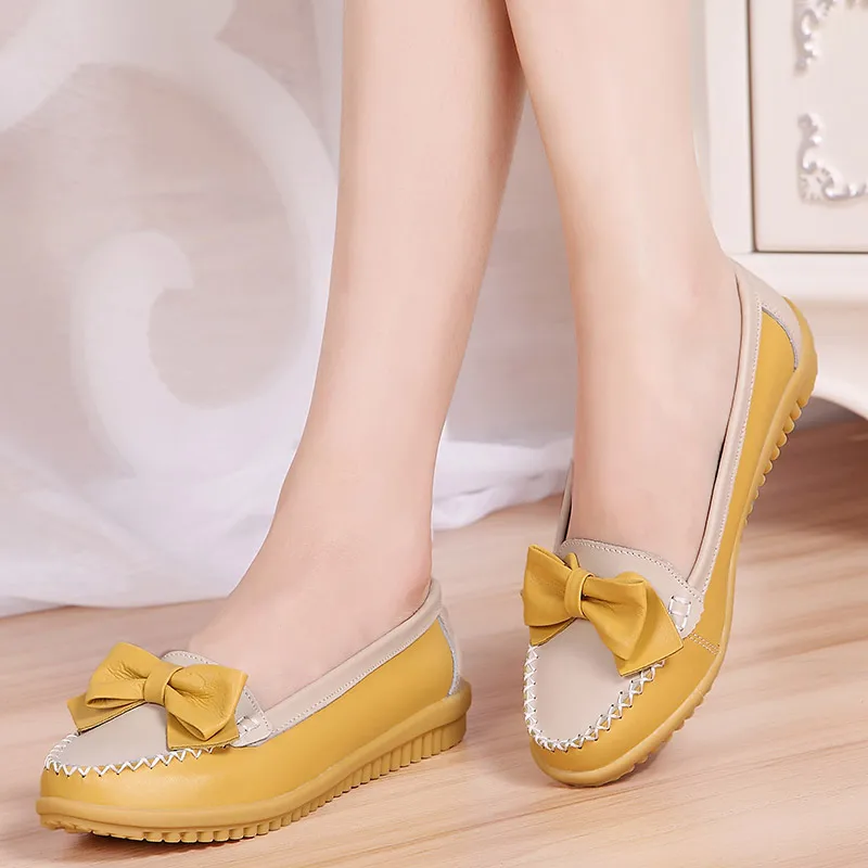 BeckyWalk/Женская обувь для отдыха из натуральной кожи на плоской подошве модные