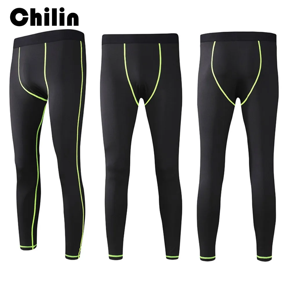 Chilin New Men's Leggings Basketball Game Workout Jogging Pant Fitness Pants Sports Gym Clothes Running Tights | Спорт и