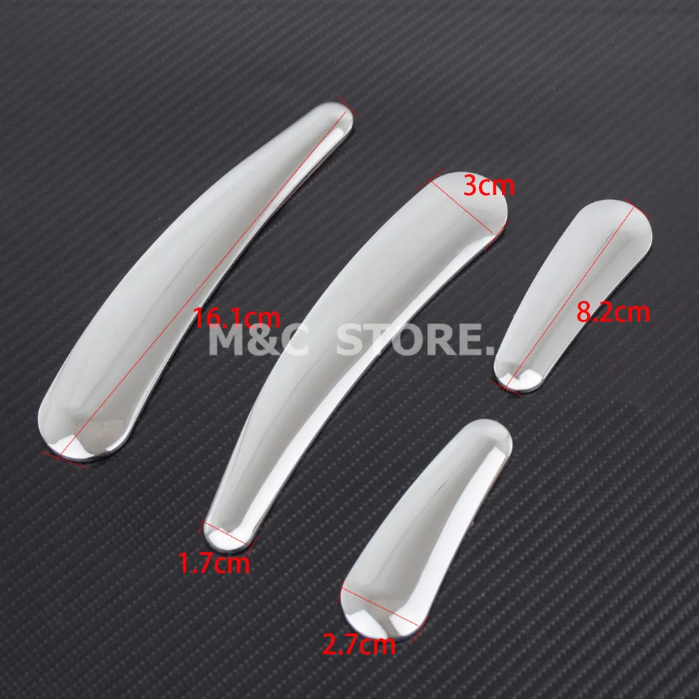 Набор вставок для мотоцикла 4 шт. хром маятниковая рама Harley Softail FLS FLSTN FXSTC 2008 17 09 10 11