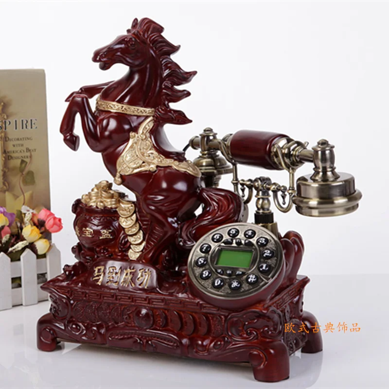 Are European antique phone telephone retro luxury villa home garden set Decoration classical ID backlit | Дом и сад