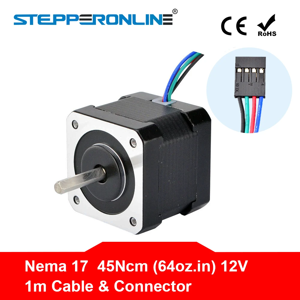 Комплект шагового двигателя Nema 17 42 шага с D-образным валом для 3D-принтера BLV mgn Cube |