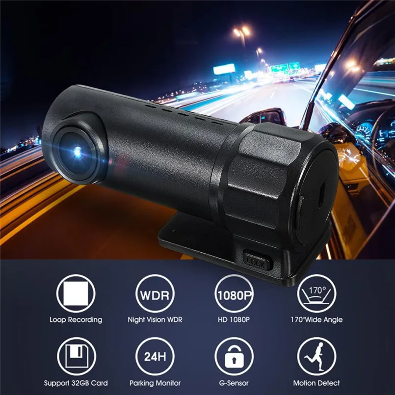 Мини WIFI Автомобильный видеорегистратор Dashcam цифровой регистратор видеокамера