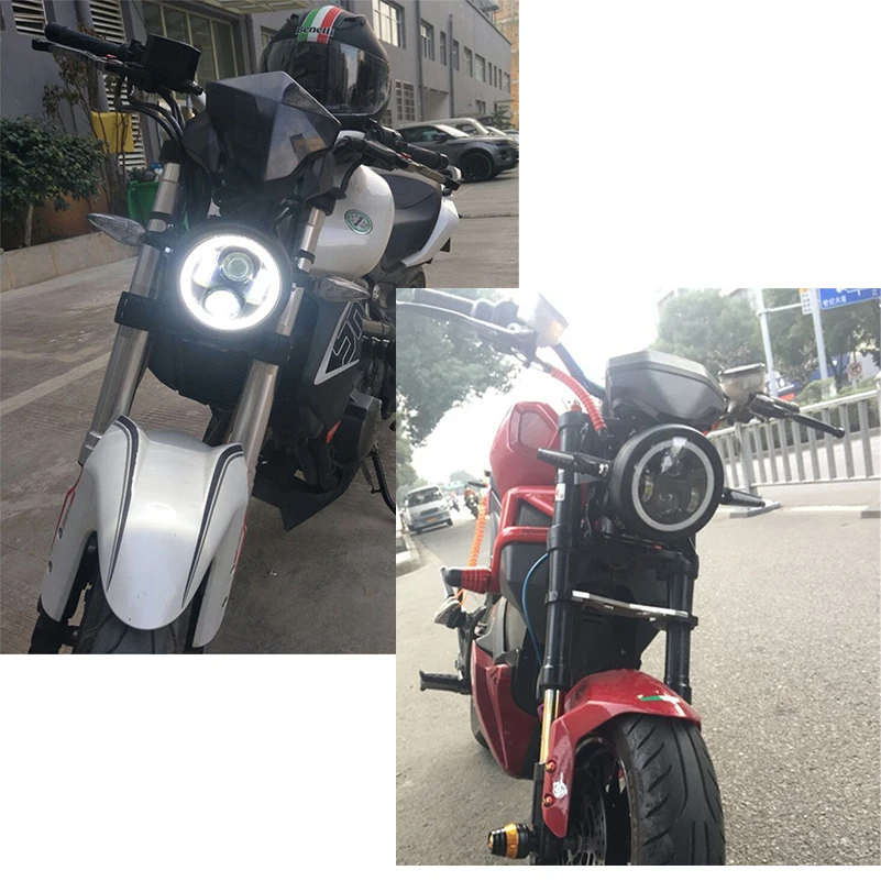 Светодиодные фары для мотоцикла 5 75 дюйма 3/4 с глазом ангела Sportster 883 XL883 FXCW/C FXS FXSB.| |