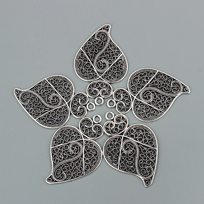 4 шт. большая филигранная Виана в античном стиле для украшений сделай