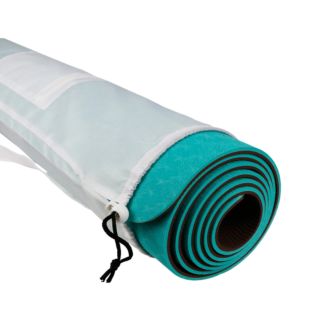 Коврик для йоги пилатеса сумка Портативный черный белый цвет 3 размера стильный