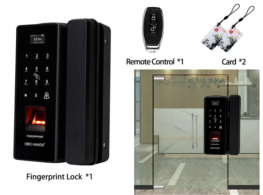 OBO HANDS умный дверной замок с отпечатком пальца биометрический RFID Электрический замок с паролем для контроля доступа безопасный для стеклянной деревянной/металлической двери
