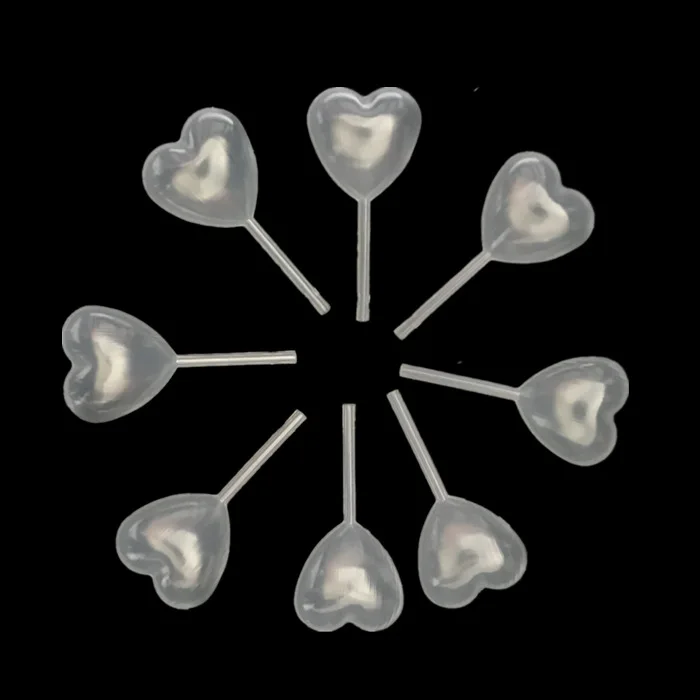 Heart 50 шт./упак. желе молочный кекс капельницы одноразовые капельницы соломенная инжектор для крема пипетки кекс выпечка пирожных Макарон инструменты - Цвет: Heart