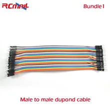 RCmall 40 шт. в ряд мужчин и женщин/женщин и мужчин Dupont Кабельная линия 20 см 2,54 мм 1pin 1 p-1 p Перемычка провода