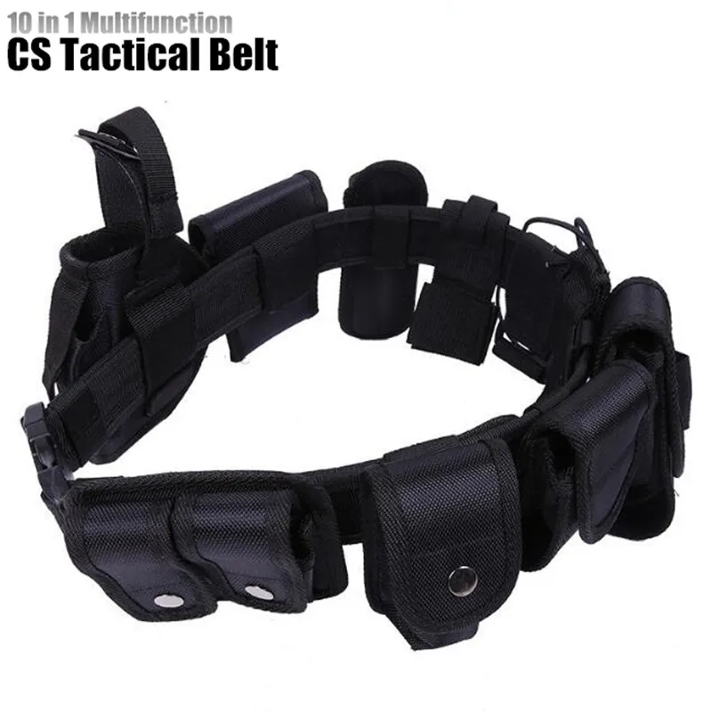 50set 10 in 1 CS Tactical Waist Pack Military Nylon Belt Outdoor Multifunction Training Belt Top-end Strap ceintures Waistband