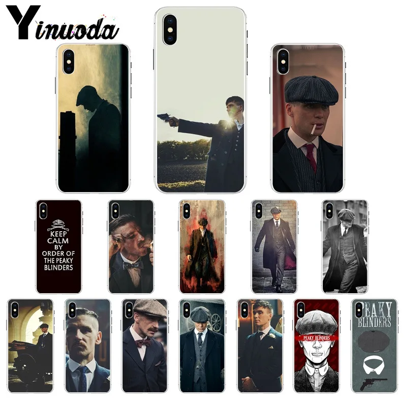 Yinuoda Peaky blinds TPU Мягкий силиконовый черный чехол для телефона для Apple iPhone 8 7 6 6S Plus X XS MAX 5 5S SE XR Чехол для мобильного телефона