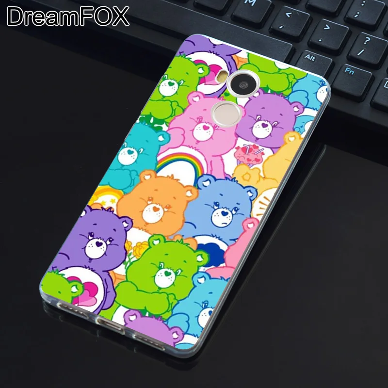 DREAMFOX L383 Care Bears Soft TPU Silicone Case Cover For Xiaomi Redmi Note 3 4 4X 5 5A 6 7 Pro Global |