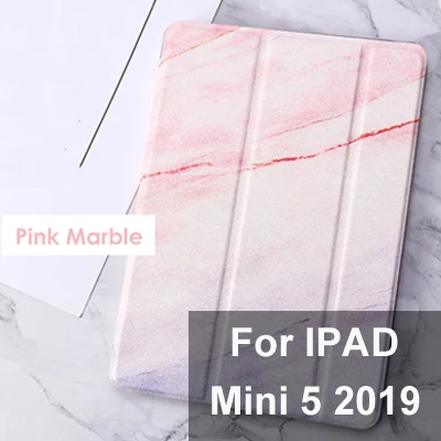 C2 for iPad mini 5 Для iPad mini 5/Air 3 чехол с мраморной текстурой TPU кожаный смарт-чехол для iPad Чехол Air 1/2 Mini 2 3 4 Pro 10,5 Автоматический Режим сна - Цвет: C2 for iPad mini 5