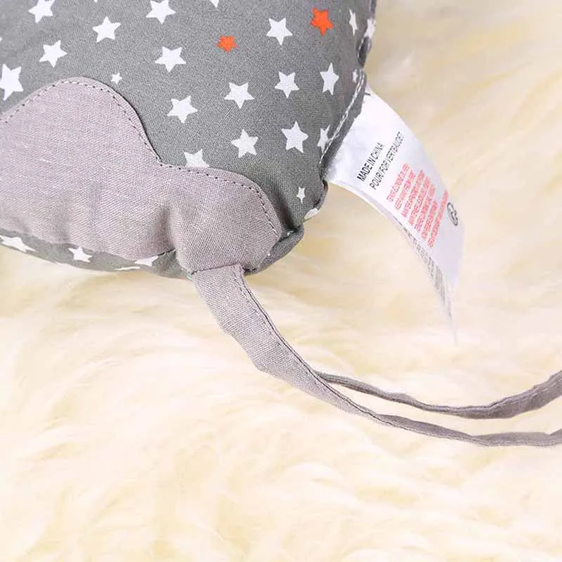 6 шт. бамперы для детской кроватки из хлопка с изображением животных слона мягкая