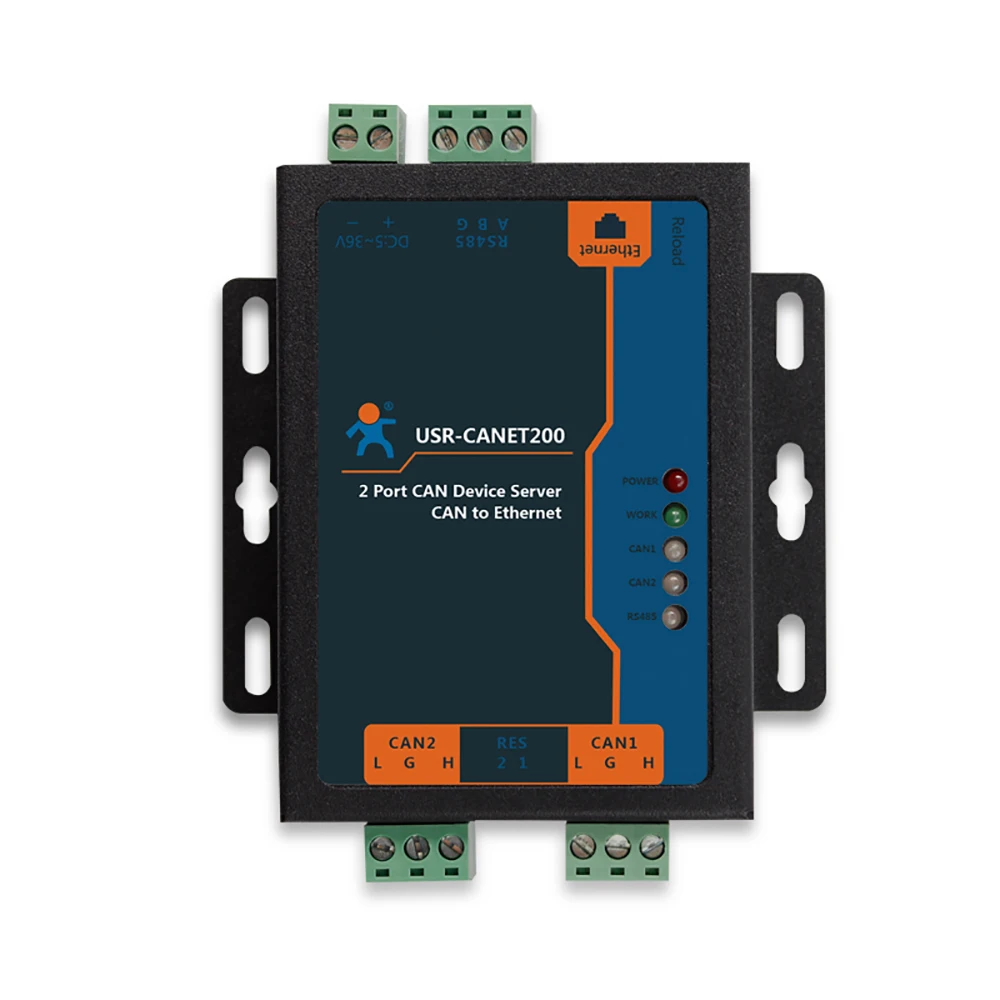 USR CANET200 промышленный может к Ethernet RS485 преобразователь интегрированный порт CAN