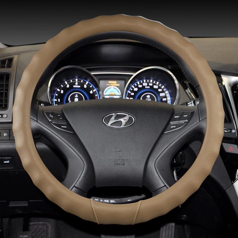 

Car Steering Wheel Cover for hyundai solaris veloster ix35 kona accent i40 santa fe ioniq getz Auto Accessories