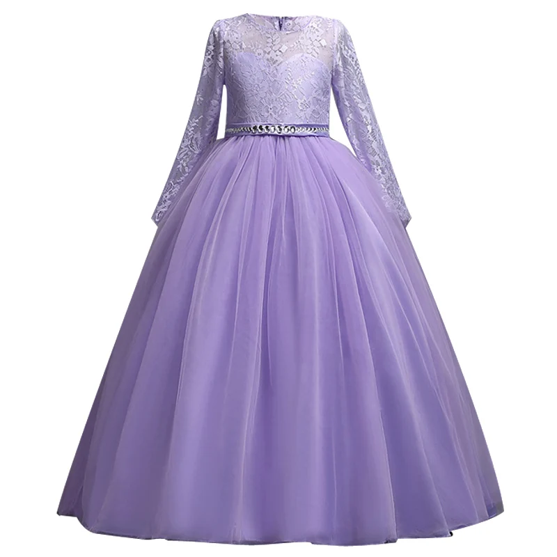 KEAIYOUHUO свадебное платье Элегантное летнее принцессы для девочек длинное