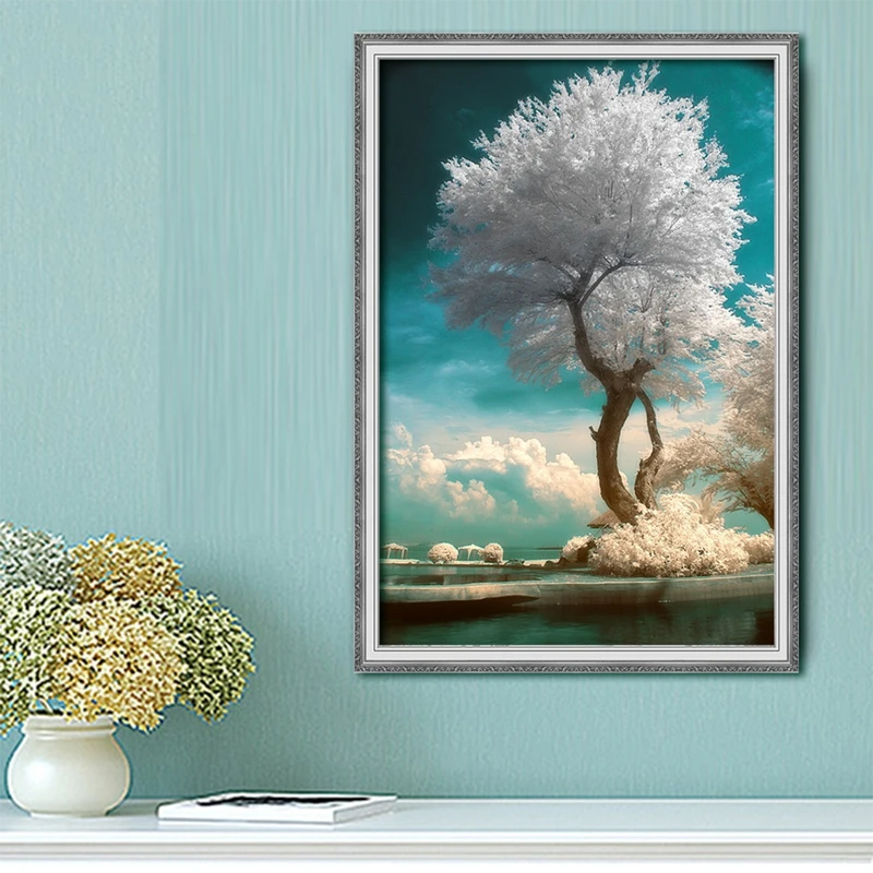 5D Алмазная вышивка Наборы вышивки крестом деревья Home Decor Алмаз Живопись Мозаика