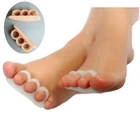 Силиконовый разделитель для пальцев ног, разделитель при вальгусной деформации большого пальца ноги, параллельный корректор большого пальца ноги, защита для когтей, уход за ногами, 20 шт.лот