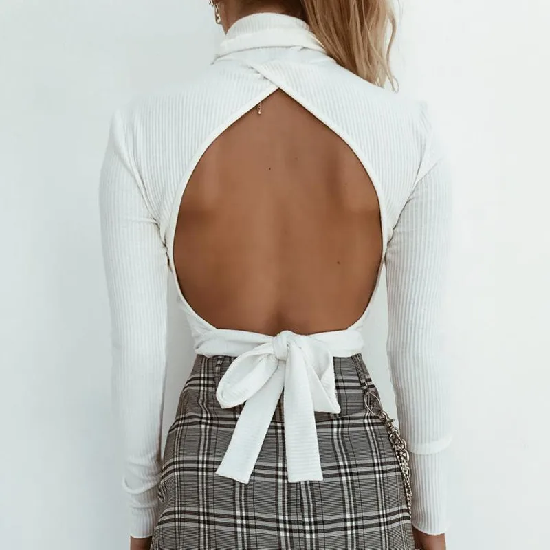 Женский свитер с высоким воротником черный или белый Повседневный пуловер