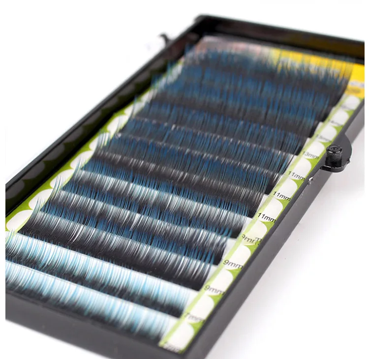 Разноцветные накладные ресницы Индивидуальные смешанного типа длинные Цвета