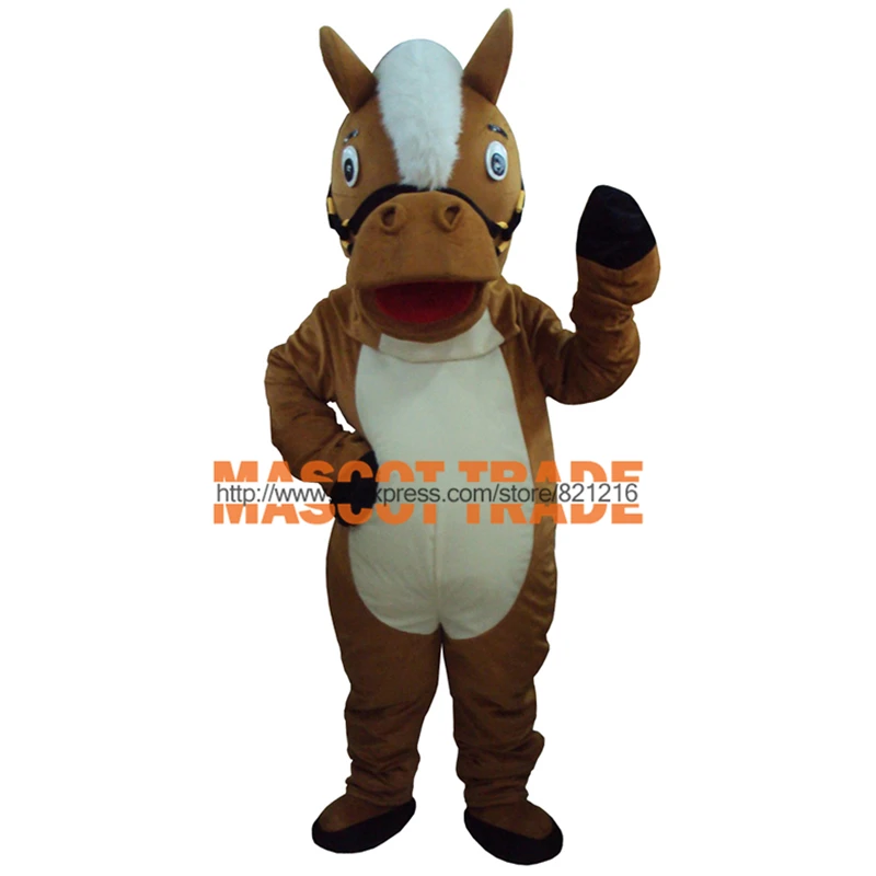 

New Professional Brown Horse Mascot Costume Unisex Adult Size Fancy Dress