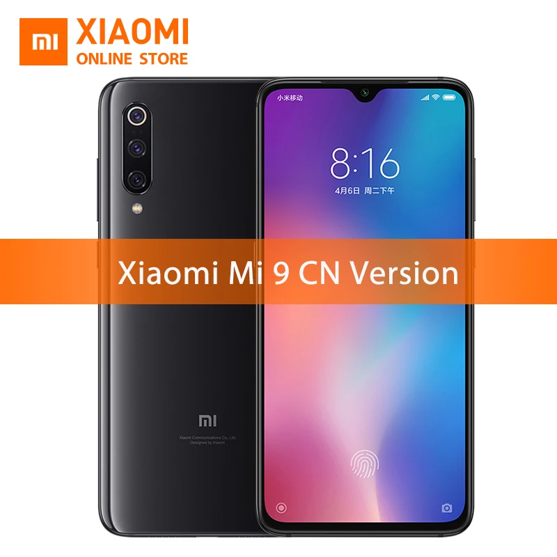 Оригинальный Xiaomi mi 9 6 ГБ оперативная память 128 Встроенная мобильный телефон Snapdragon