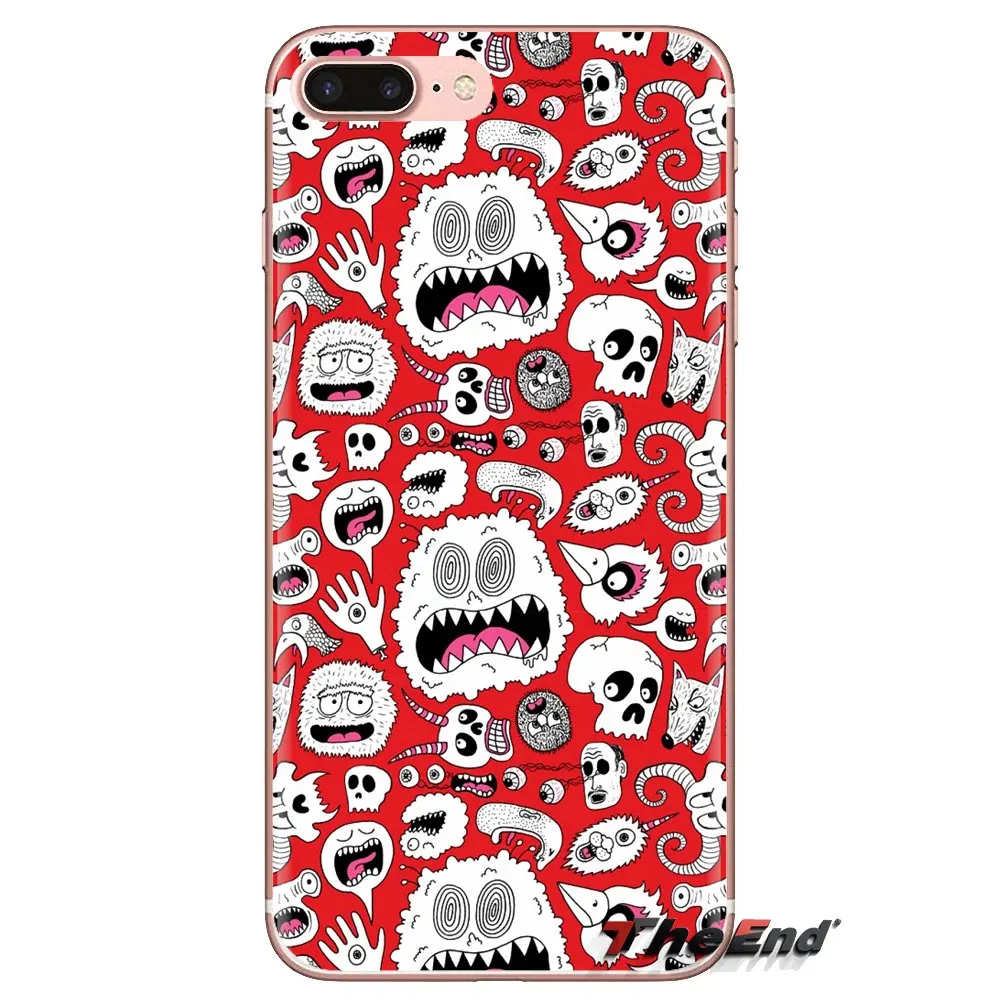 Прозрачный чехол из ТПУ для Samsung Galaxy S3 S4 S5 Mini S6 S7 Edge S8 S9 S10 Plus Note 3 4 5 8 9 в стиле панк