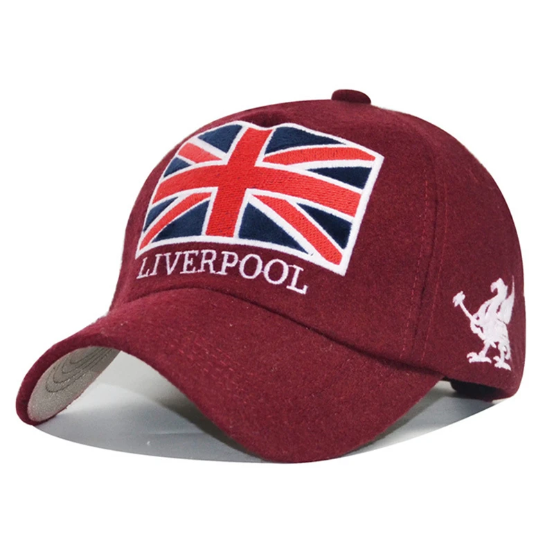 Ливерпуль письмо Бейсбол Кепки Для мужчин Женская Зимняя кепка Snapback s Мужская