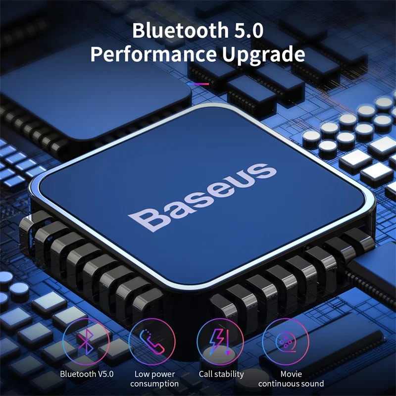 Беспроводные Bluetooth наушники Baseus 5 0 спортивные стереонаушники для iPhone Samsung Xiaomi