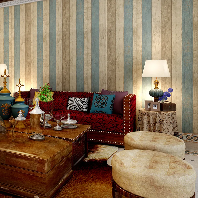 Средиземноморская синяя самоклеящаяся Нетканая настенная бумага для дома