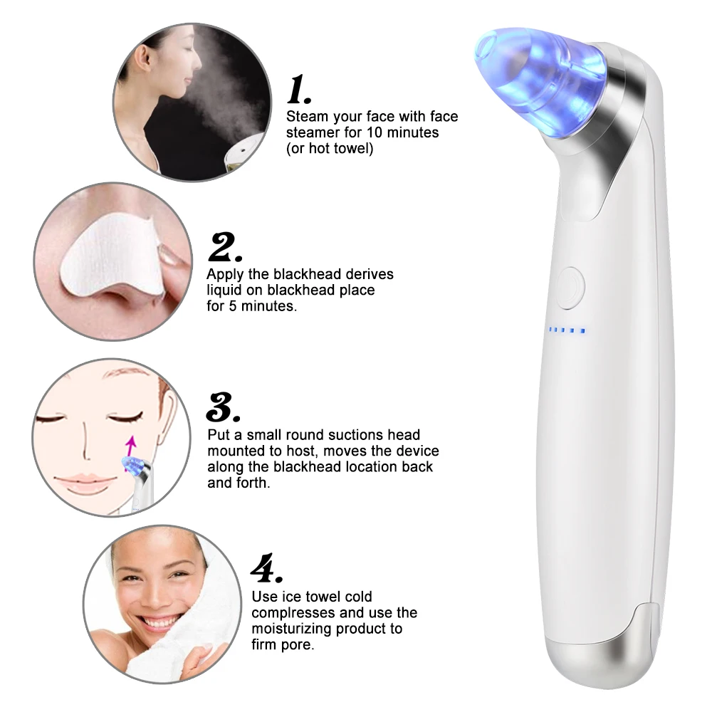 Вакуумное удаление угрей очищение пор вакуумное всасывание Алмазная