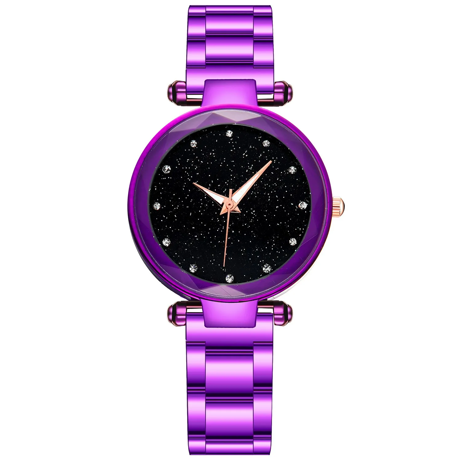 Женские наручные часы из нержавеющей стали аналоговые кварцевые круглые женские