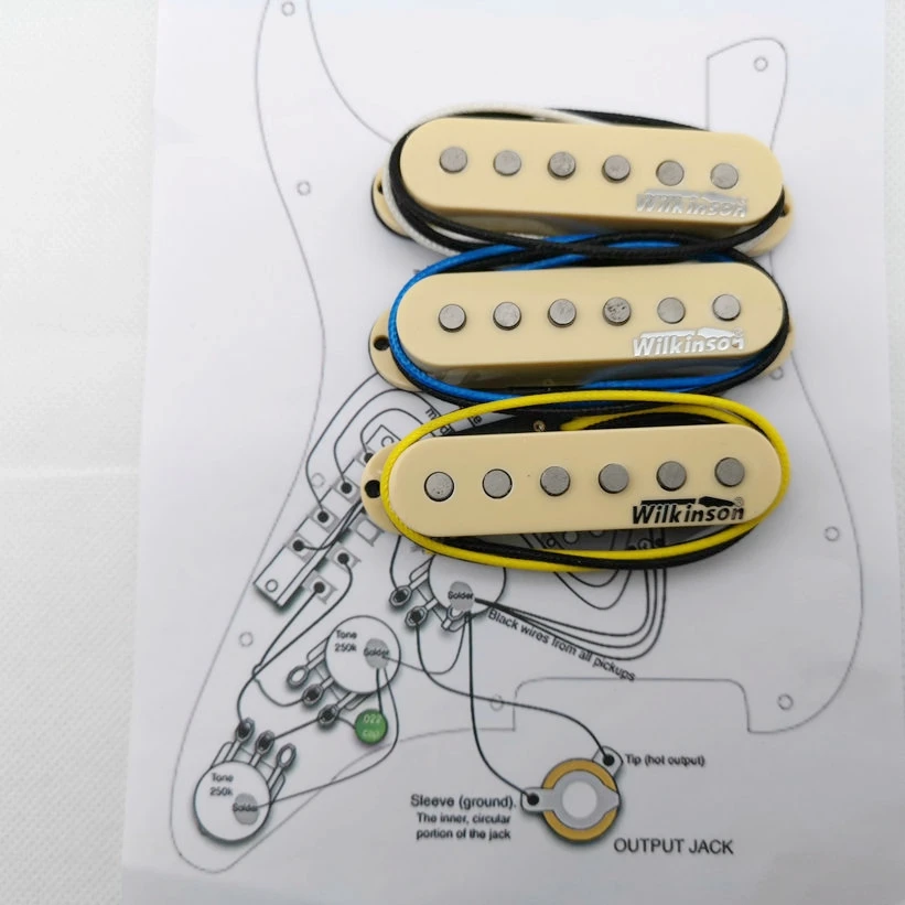 1 комплект Pickups Wilkinson WVH Alnico5 SSH Humbucker электронная гитара|Детали и аксессуары для