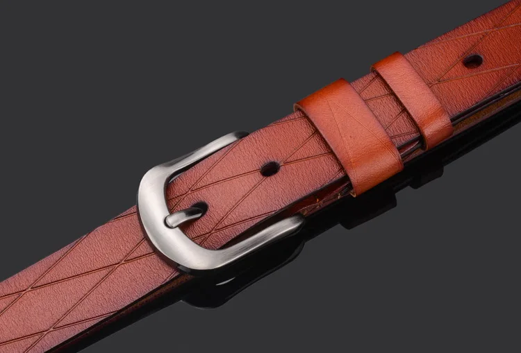 

2.8cm width grid men belt cow genuine leather luxury strap male belts for men new fashion classic vintage pin buckle dropshippin