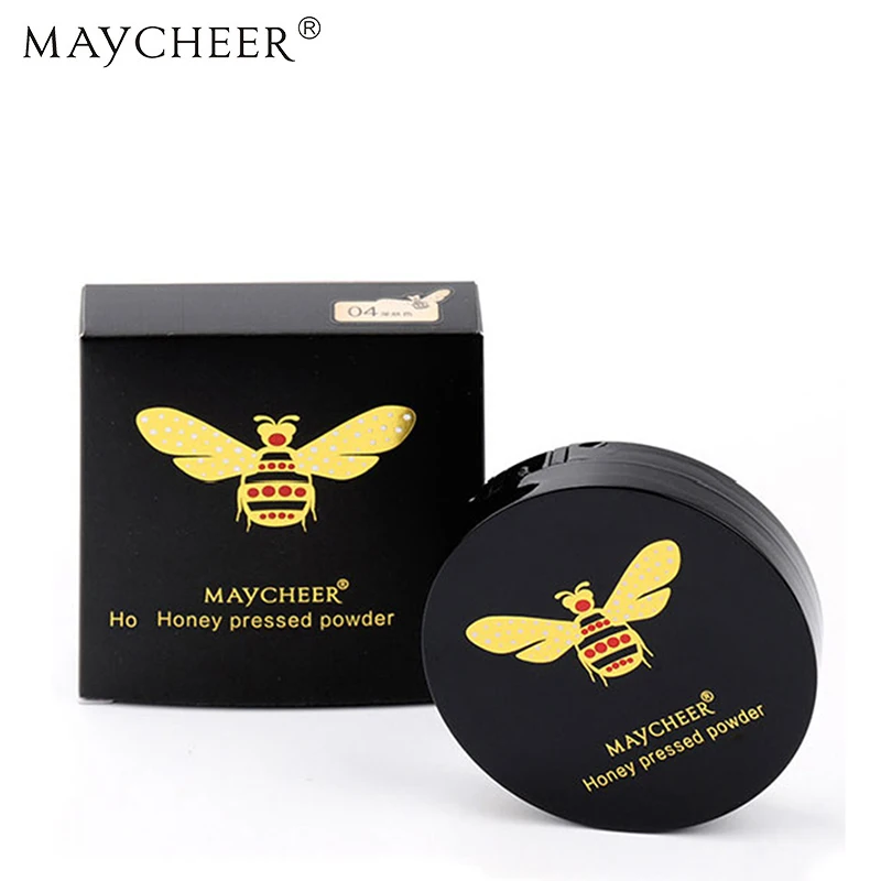MAYCHEER медовая мягкая полупрозрачная компактная прессованная пудра для лица