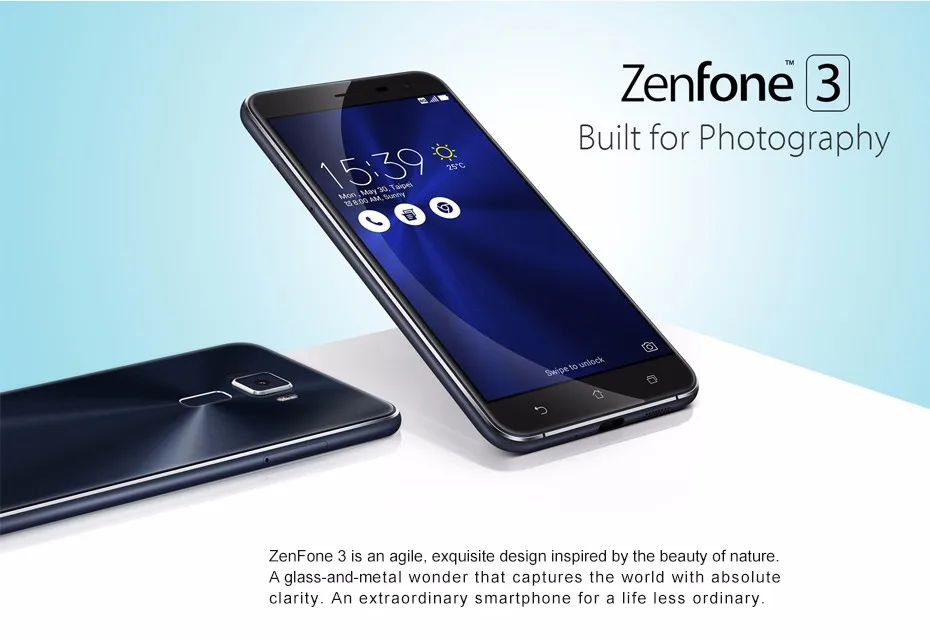 Мобильный телефон Asus Zenfone 3 ZE552KL 4G LTE Android 6,0 5,5 дюймов 1920x1080p 4 Гб ОЗУ 64 Гб ПЗУ Snapdragon 625 OctaCore NFC