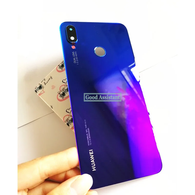 Оригинальный Для Huawei P Smart + ( плюс) INE LX1 / L21 задняя крышка батарейного отсека Корпус