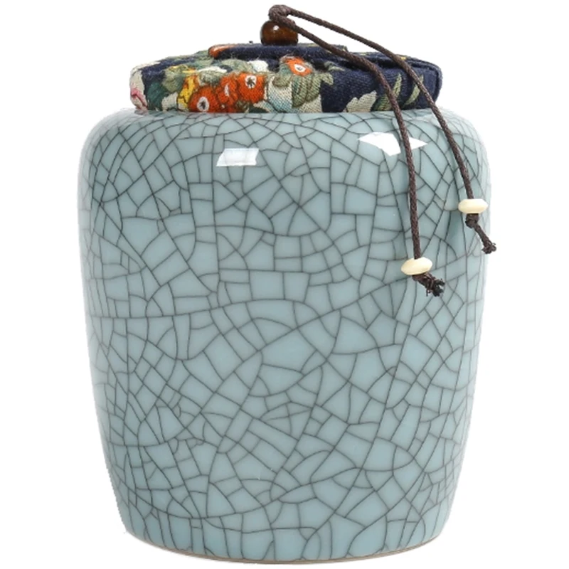 Китайские чайные банки Longquan Celadon Crackle Glaze чайная посуда чайная банка пробковая Мешковина печать баночка с крышкой хранение конфет винтажный домашний декор