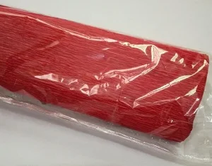 red 2500*500 мм/рулон цветная гофрированная бумага ручной работы крафт-бумага DIY цветы оберточная бумага Goffer для украшения дня рождения, свадьбы - Цвет: red