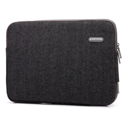 black Хлопковая тканевая сумка для ноутбука 15,6 17 дюймов для Macbook Air 13 Pro 11 12 14 15 чехол для Xiaomi Asus lenovo Dell Женский Мужской чехол - Цвет: black