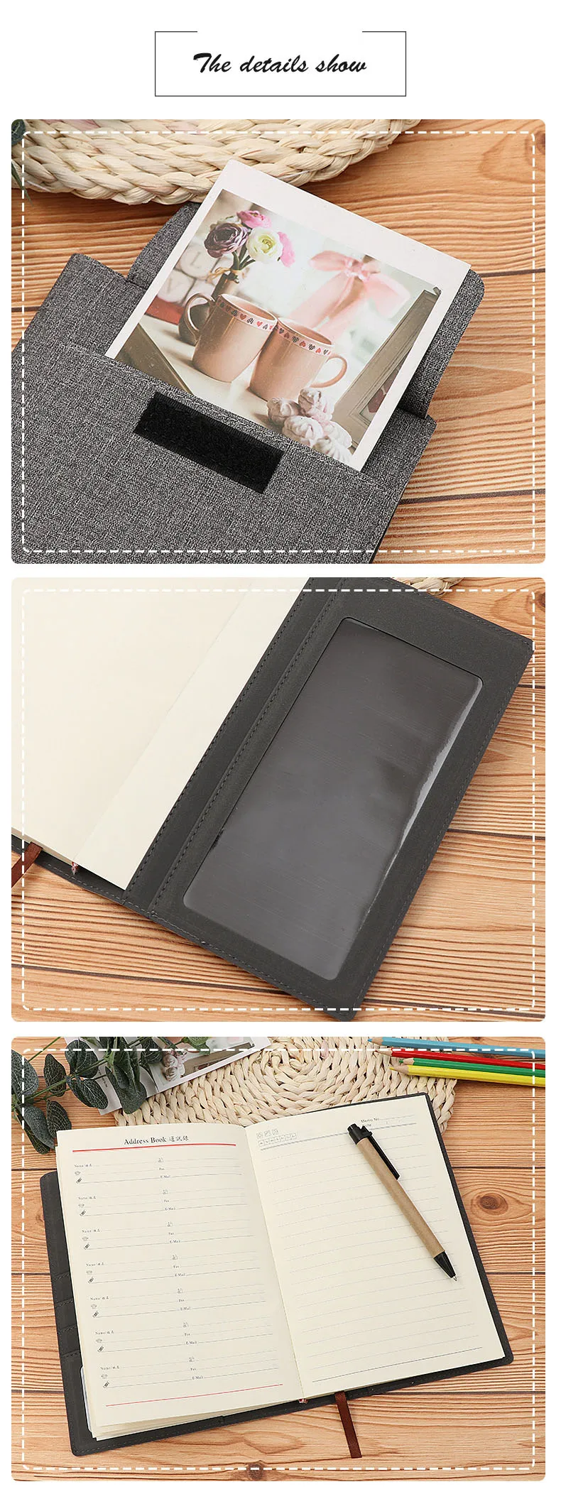 A5 карманный дневник в твердом переплете планировщик Filofax Тетрадь подарочные канцелярские товары Стиль подкладка Бумага Путешествия Книги с держателем для мобильного телефона
