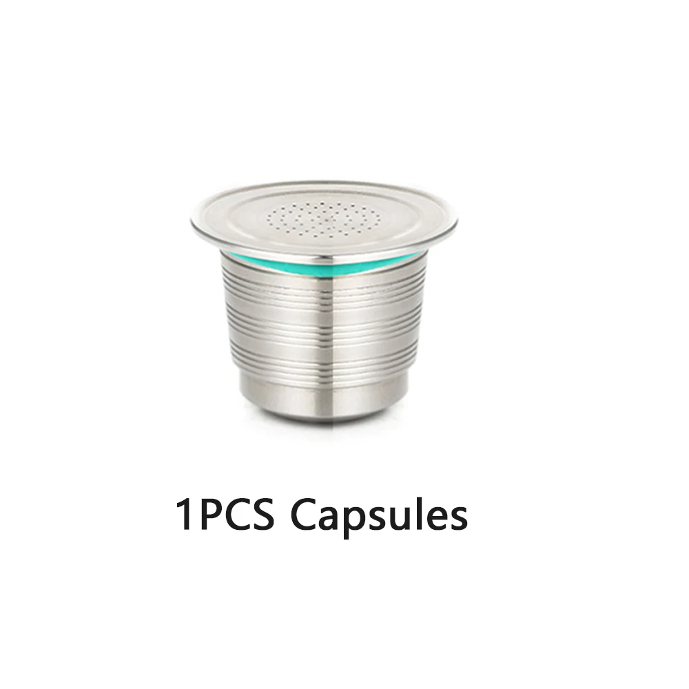 1 Capsule Многоразовые капсулы кофе Nespresso трамбовочный набор многоразового использования из нержавеющей стали Эспрессо Pod фильтр перезаряжаемый Nespresso кофе инструмент - Цвет: 1 Capsule