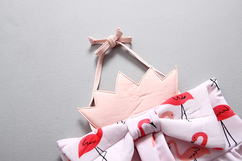 Летние бикини для маленьких девочек из двух предметов купальник детский