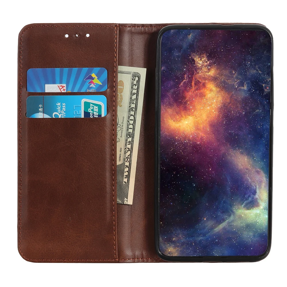 Phone Case for Xiaomi Mi A3 Fundas Cowhide Leather Magnetic Filp Book ForXiaomi Lite Cover Card Slot Bag | Мобильные телефоны и