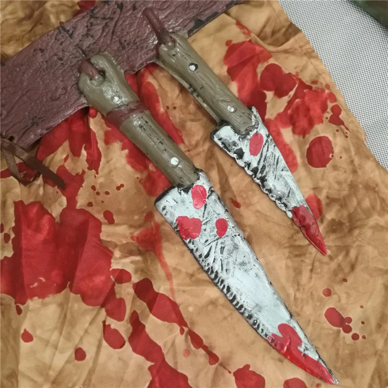 Зомби костюмы на Хэллоуин для взрослых мужчин террор кровавый костюм мясника