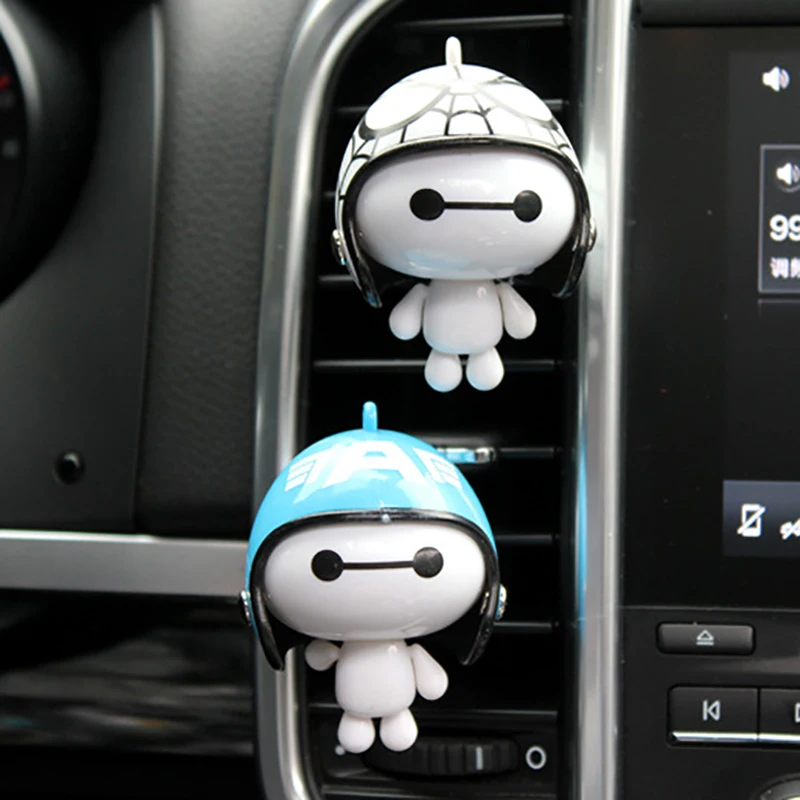 Мультяшные фигурки украшения освежители для автомобиля ароматизатор зажим